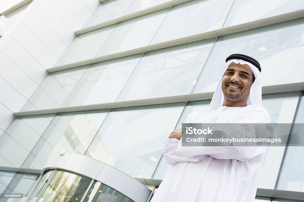 Middle Eastern Geschäftsmann - Lizenzfrei Aufnahme von unten Stock-Foto