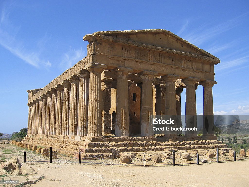 Valle dei templi - Foto stock royalty-free di Agrigento