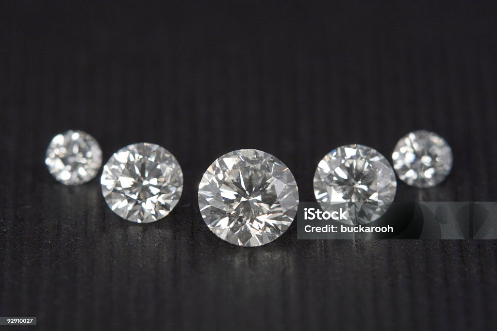 Vier Diamonds - Lizenzfrei Diamant Stock-Foto