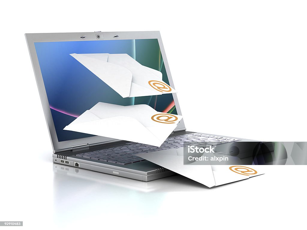 E-Mail concetto - Foto stock royalty-free di Composizione orizzontale