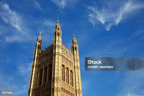 Victoria Tower Foto de stock y más banco de imágenes de Arquitectura - Arquitectura, Azul, Casas del Parlamento - Westminster