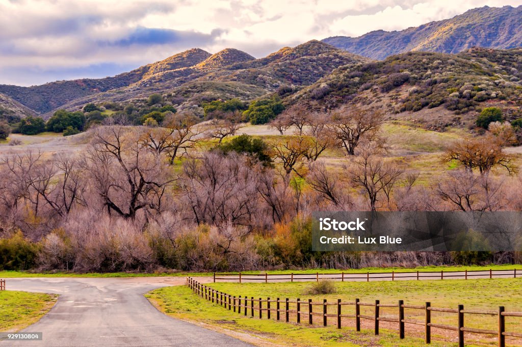 Phong Cảnh Mùa Đông Nam California Tuyệt Đẹp Với Đường Nông Thôn Và Núi Non  Ở Phía Sau Hình ảnh Sẵn có - Tải xuống Hình ảnh Ngay bây giờ - iStock