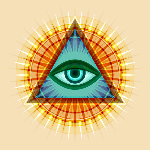 istock All-Seeing Eye of God (The Eye of Providence | Eye of Omniscience | Luminous Delta | Oculus Dei). Ancient mystical sacral symbol of Illuminati and Freemasonry. 929134310