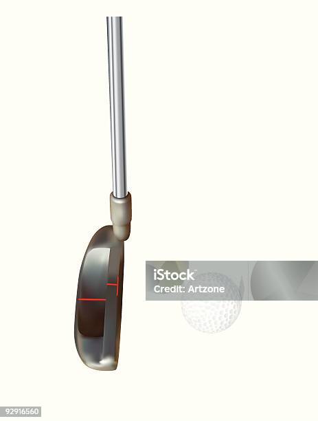 Bola E O Taco De Golfe Vector Jpeg - Arte vetorial de stock e mais imagens de Atividade - Atividade, Bola, Bola de Golfe