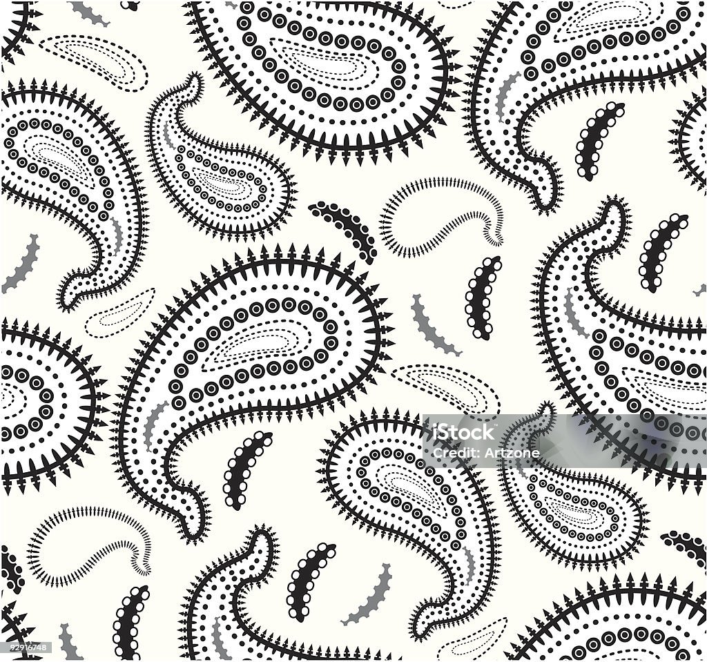 Seamless Paisley papel tapiz azulejos (vector & jpeg - arte vectorial de 70-79 años libre de derechos