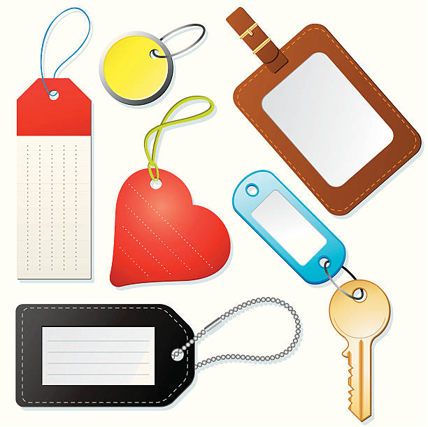 More tags and labels (vector & jpeg)  luggage tag stock illustrations