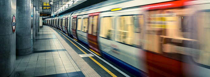 view of London underground, UK.