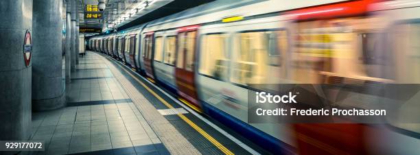 View Of London Underground Stock Photo - Download Image Now - London Underground, London - England, Train - Vehicle