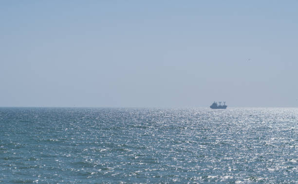 istock Calm glittering sea and cloudless sky. 929177932