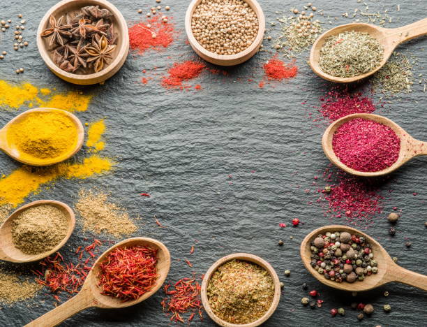 istock Assortment of colorful spices. 929179820