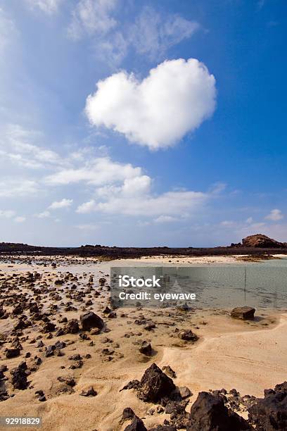 Herz Geformt Wolken Über Los Lobos Kanarische Inseln Stockfoto und mehr Bilder von Insel Fuerteventura