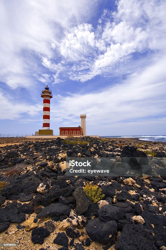 Latarnia morska Faro del Tostón, Fuerteventura - Zbiór zdjęć royalty-free (Budynek z zewnątrz)