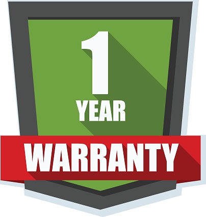1 Year Warranty Shield Stock Illustration - Download Image Now ...
