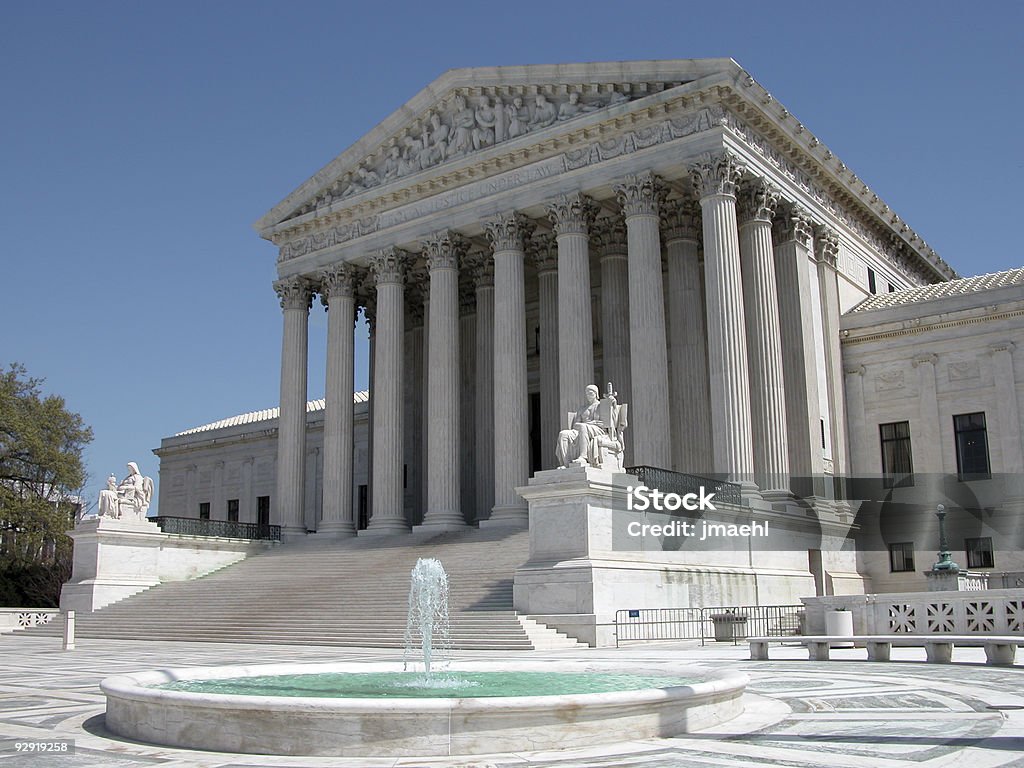 Amerikas oberste Gerichtshof - Lizenzfrei Architektonische Säule Stock-Foto