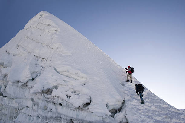 Island Peak Summit - Nepal stock photo