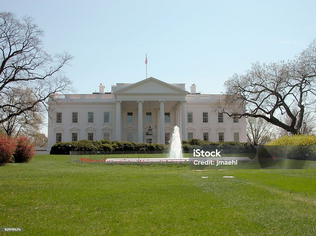 La Casa Bianca-Washington D.C. - Foto stock royalty-free di Esterno di un edificio