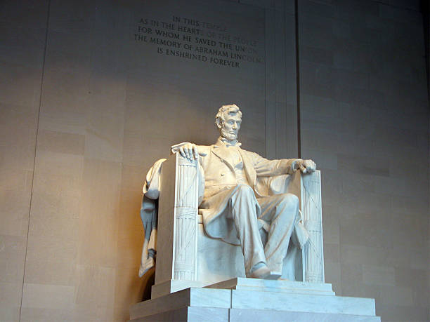 Abraham Lincoln Memorial - D.C.  washington dc slavery the mall lincoln memorial stock pictures, royalty-free photos & images