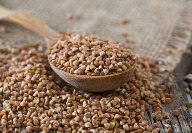 istock buckwheat in a wooden spoon 929201272