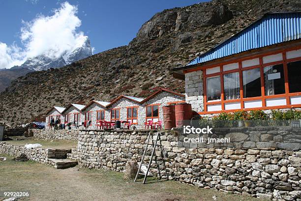 Photo libre de droit de Dingboche Lodgenépal banque d'images et plus d'images libres de droit de Mont Everest - Mont Everest, Salon de thé, Asie