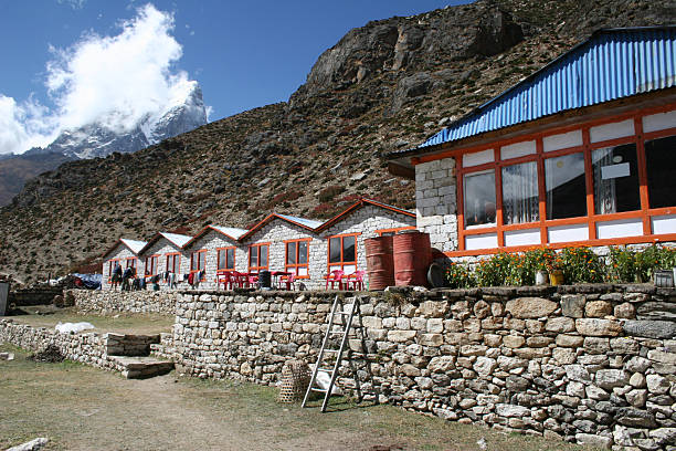 Dingboche Lodge - Nepal stock photo