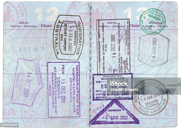 米国のパスポート - パスポートのストックフォトや画像を多数ご用意 - パスポート, ゴムスタンプ, オーストラリア