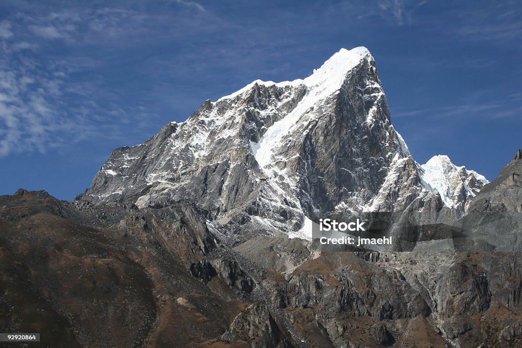 Taboche di picco del Nepal - Foto stock royalty-free di Alpinismo