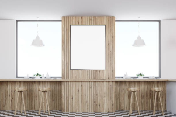 istock Wooden bar interior, poster 929212242