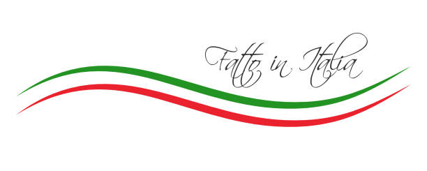 Made in Italy, In the Italian language - Fatto in Italia, colored symbol with Italian tricolor isolated on white background Made in Italy, In the Italian language - Fatto in Italia, colored symbol with Italian tricolor isolated on white background italie stock illustrations