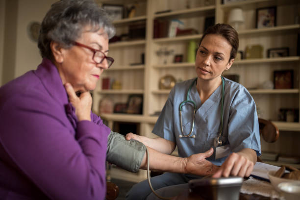istock An old woman does not feel well at home 929239522