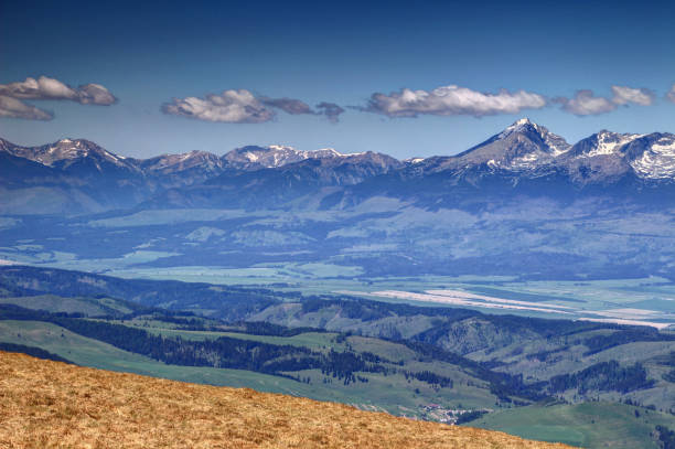 istock Krivan peak with sunny ridges and green valleys, Tatra Slovakia 929245334