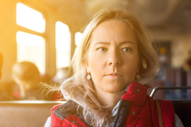 istock Woman traveling by train 929249434
