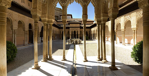 istock Panorama of the Lions Patio 92928024