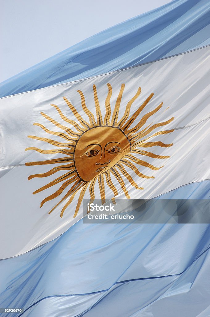 Bandiera dell'Argentina - Foto stock royalty-free di America Latina