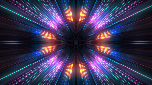istock 3D Futuristic abstract business and technology concept, Acceleration super fast motion blur of light ray for background design. 929317090