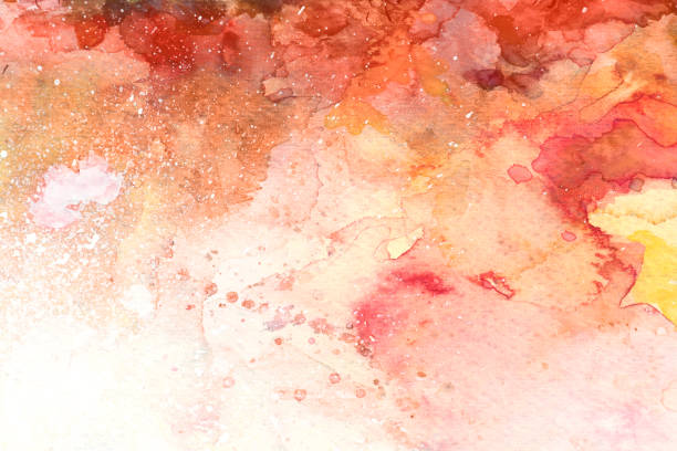 istock red and yellow watercolor background with splashes 929318166