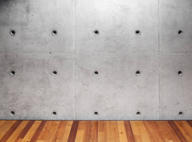 istock Concrete wall and wooden parquet floor 929321116