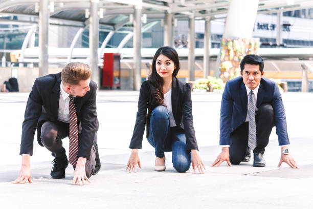 istock Businessman prepare for running 929335198