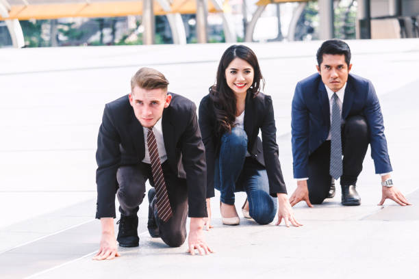 istock Businessman prepare for running 929335204