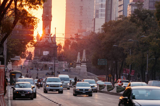 Reforma Avenue, Mexico City stock photo