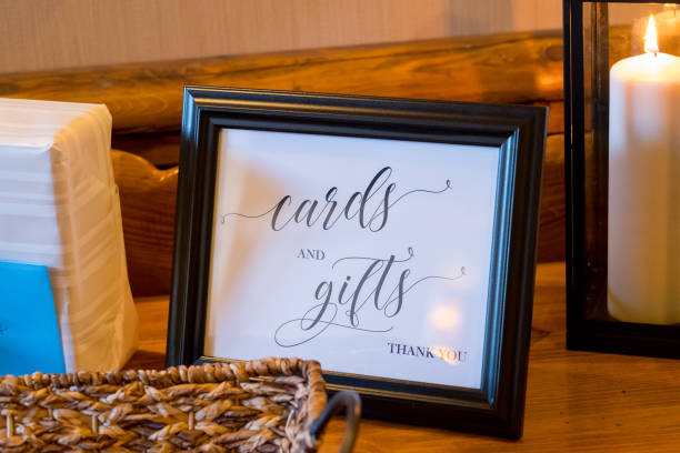 istock Cards and Gifts Table at Wedding 929353504