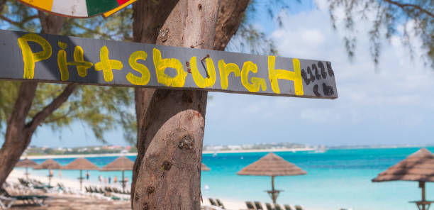 istock Hand Painted Pittsburgh Sign in Exotic Location 929360678