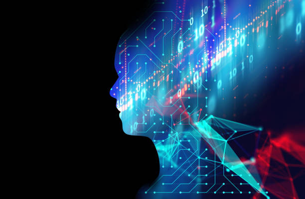 istock silhouette of virtual human on circuit pattern technology 3d illustration 929360682