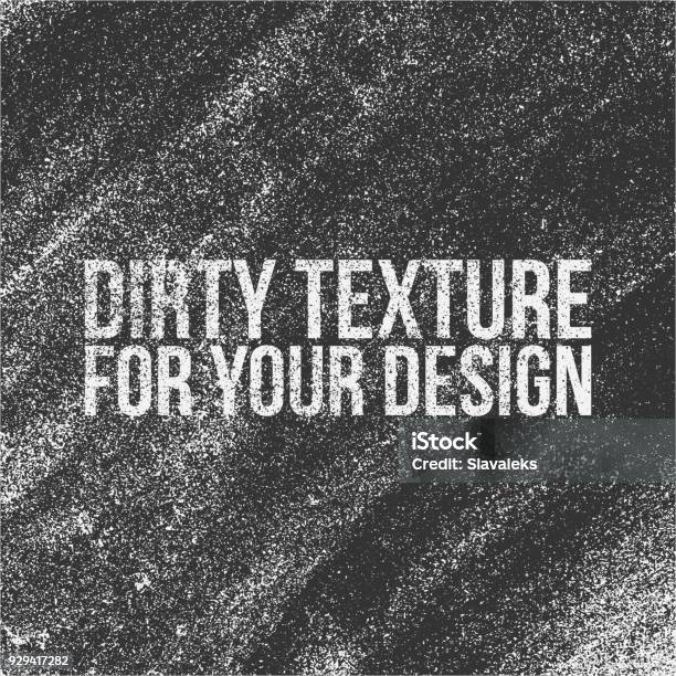 Dirt Vector Texture For Your Design Stock Illustration - Download Image Now - Textured, Chalkboard - Visual Aid, Chalk Drawing