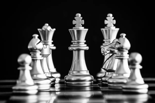 istock Strategy chess battle Intelligence challenge game on chessboard. Success the strategy concept. Chess business leader and success idea. Chess strategy game business competition success play. 929426230