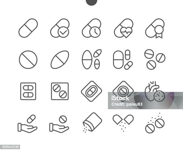 Medicine Ui Pixel Perfect Wellcrafted Vector Thin Line Icons 48x48 Ready For 24x24 Grid For Web Graphics And Apps With Editable Stroke Simple Minimal Pictogram Stock Illustration - Download Image Now