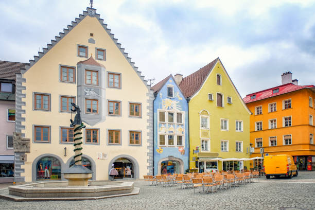 istock Fussen town Cityscape at daylight in Bavaria, Germany. 929466176