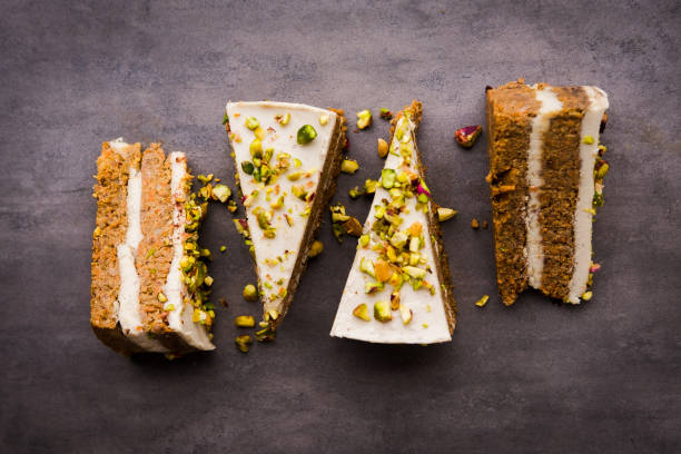Raw vegan pistachio carrot cake