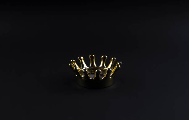 istock golden crown on a black isolated background 929474018