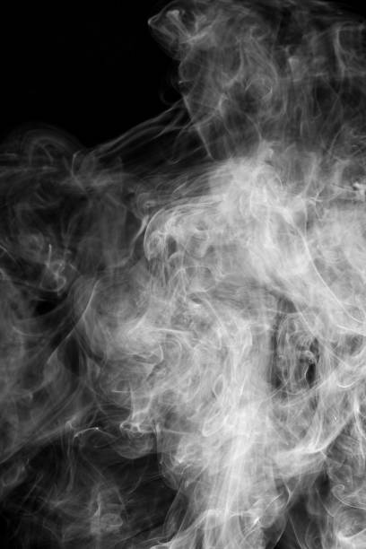 istock abstract background smoke curves and wave on black background 929477474