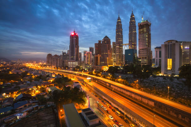 istock Kuala Lumpur city skyline in sunset 929485534